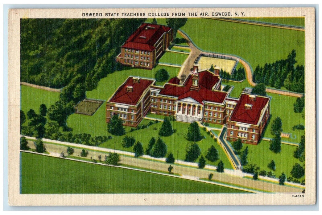 c1910's Oswego State Teachers College From The Air Oswego New York NY Postcard