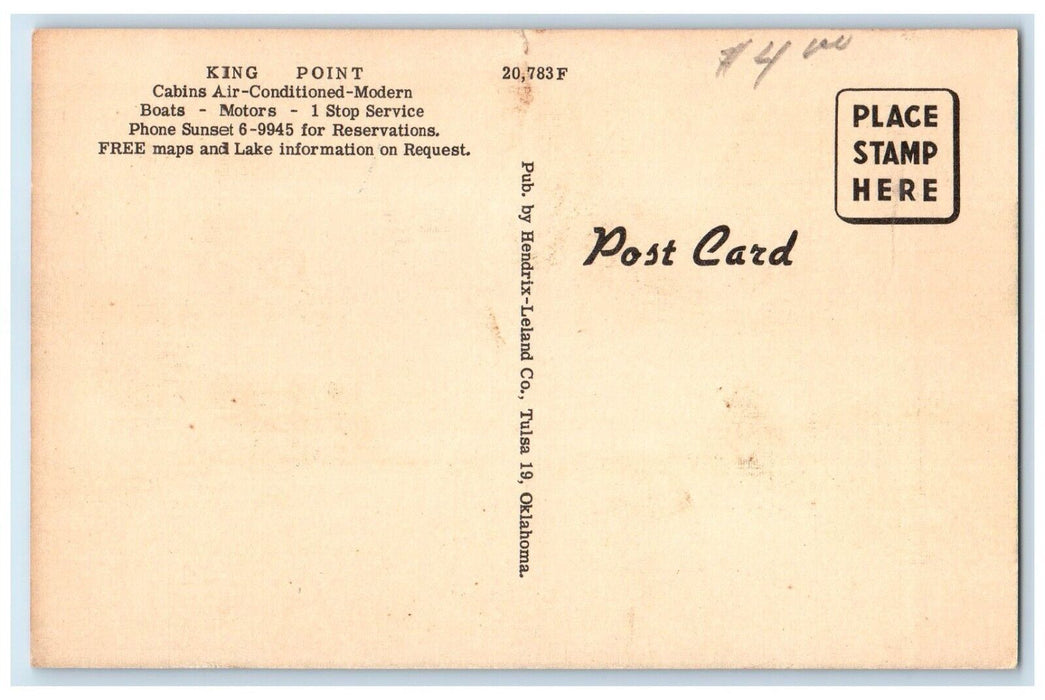 c1930's King Point Cowskin Bridge Grove Oklahoma OK Multiview Vintage Postcard