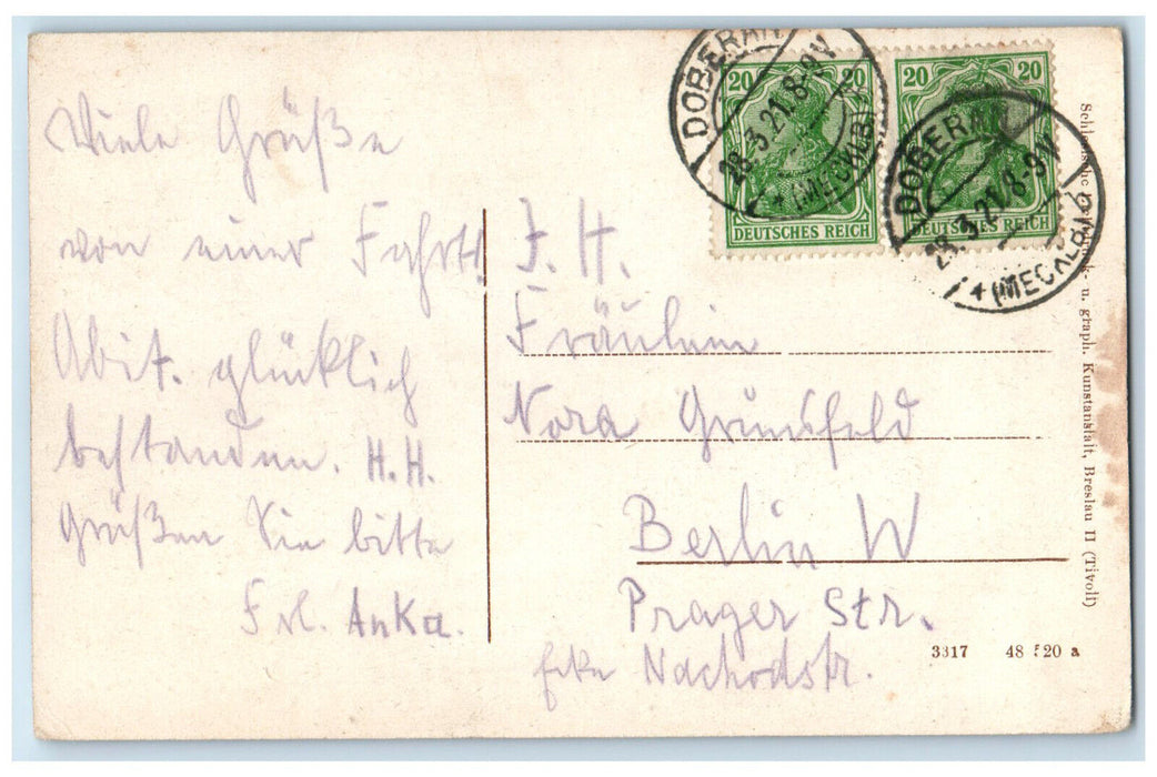 1921 Hop Market Rostock Mecklenburg-Vorpommern Germany Posted Postcard