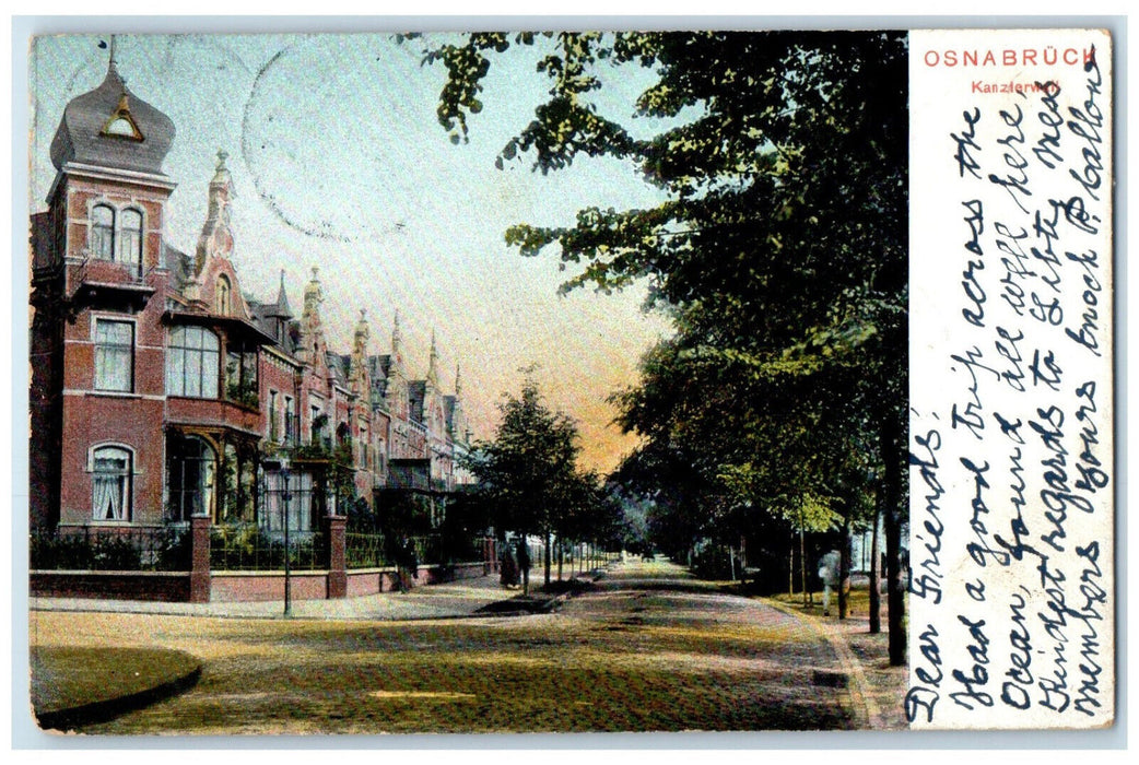 1908 Scene of Road at Osnabrück Lower Saxony Germany Baltimore MD Postcard