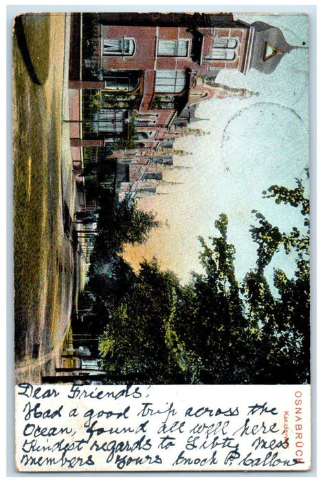 1908 Scene of Road at Osnabrück Lower Saxony Germany Baltimore MD Postcard