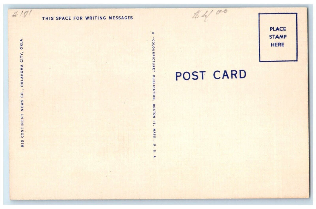 c1950's Tower Hotel And Skirvin Hotel Oklahoma City Oklahoma OK Vintage Postcard