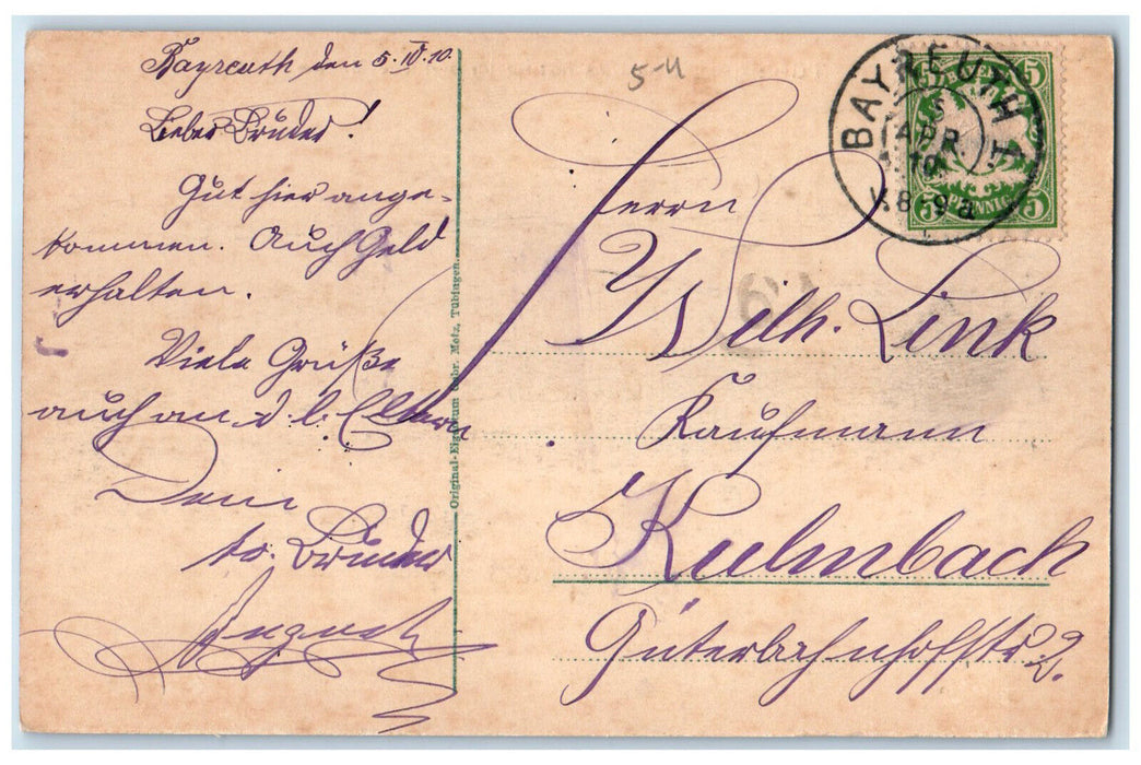 1910 German Institute for Medical Mission Tubingen Germany Postcard