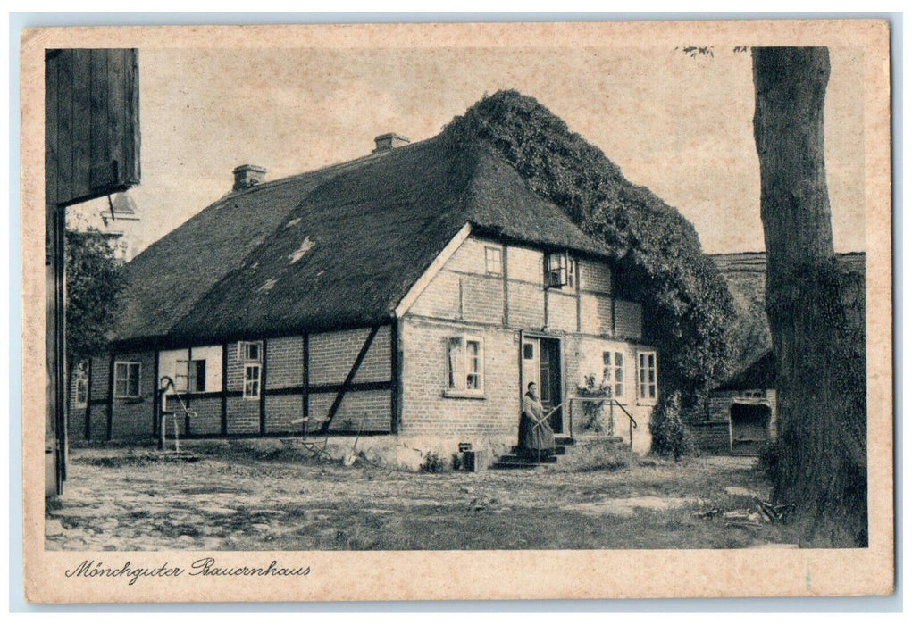 1936 View of Monchgut Farmhouse Monchgut Germany Posted Vintage Postcard