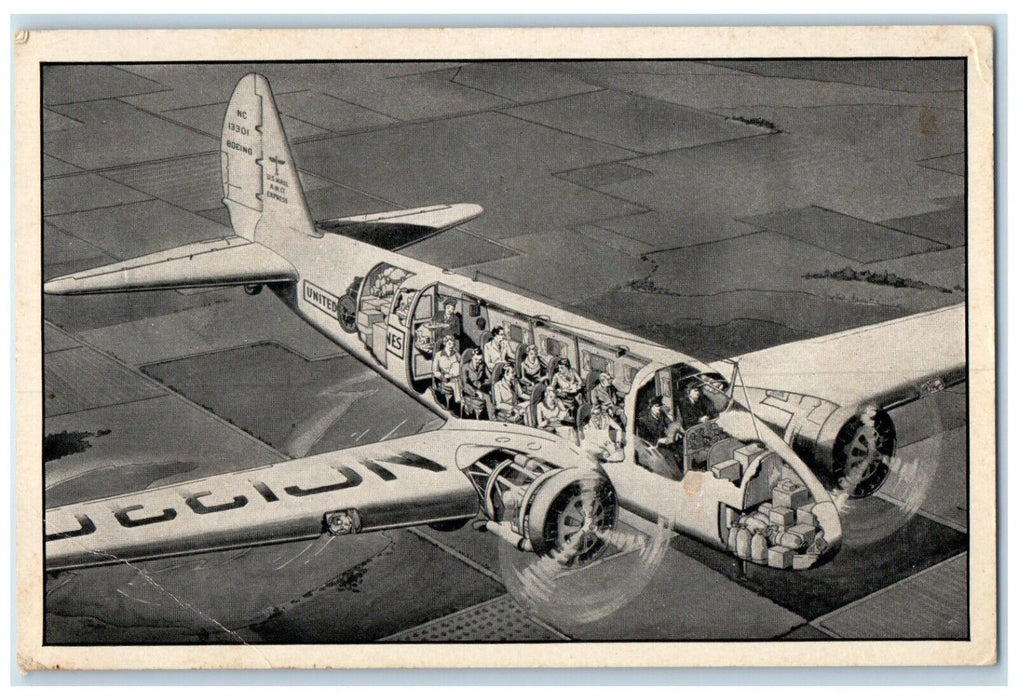 1934 Travel Transport Building Century Progress Chicago Illinois Posted Postcard