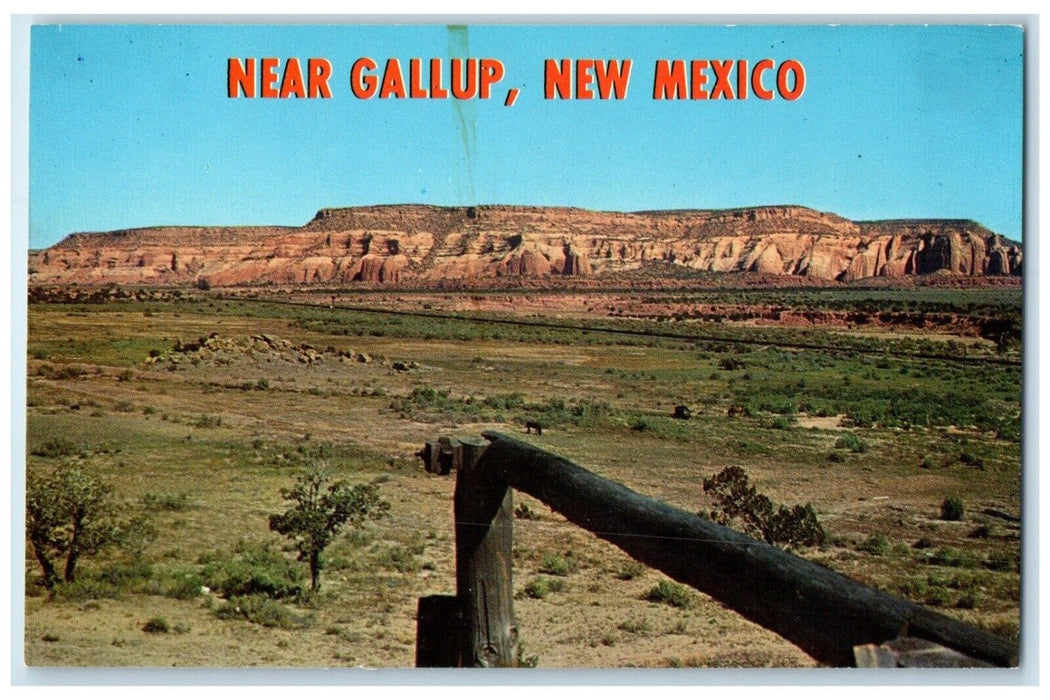 c1960 Spectacular Red Rock Formation Gallup New Mexico Vintage Antique Postcard