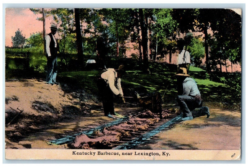 1912 Kentucky Barbecue Near Exterior Lexington Kentucky Vintage Antique Postcard