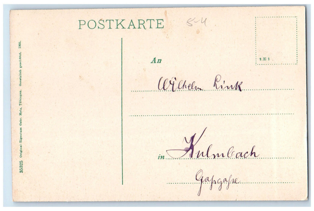 c1910 Polly Waterfall & Marien Bridge Neuschwanstein Germany Postcard