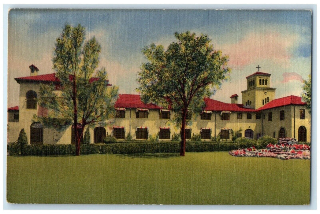 c1930's Nazareth Sanatorium Building Albuquerque New Mexico NM Vintage Postcard