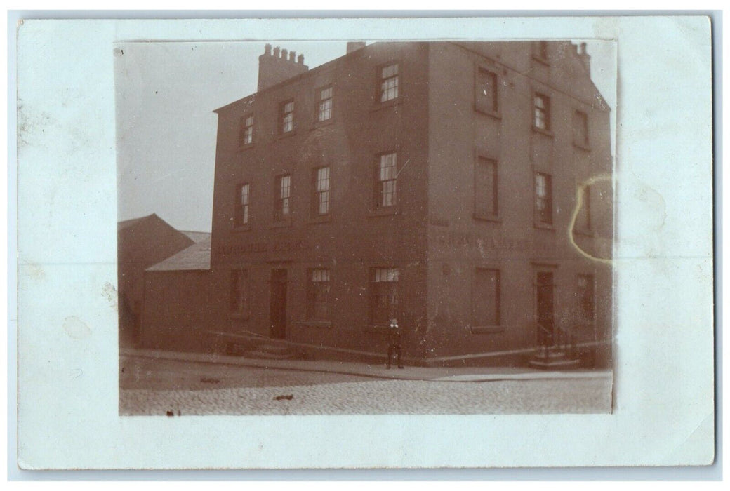 c1910's Senhouse Arms Hotel Maryport England United Kingdom RPPC Photo Postcard