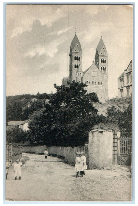 1912 Parish Church Clerf Clervaux Luxembourg Posted Antique Postcard