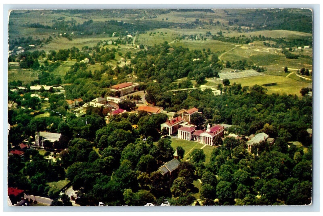 c1950's Aerial View Of Washington And Lee University Lexington WV Postcard