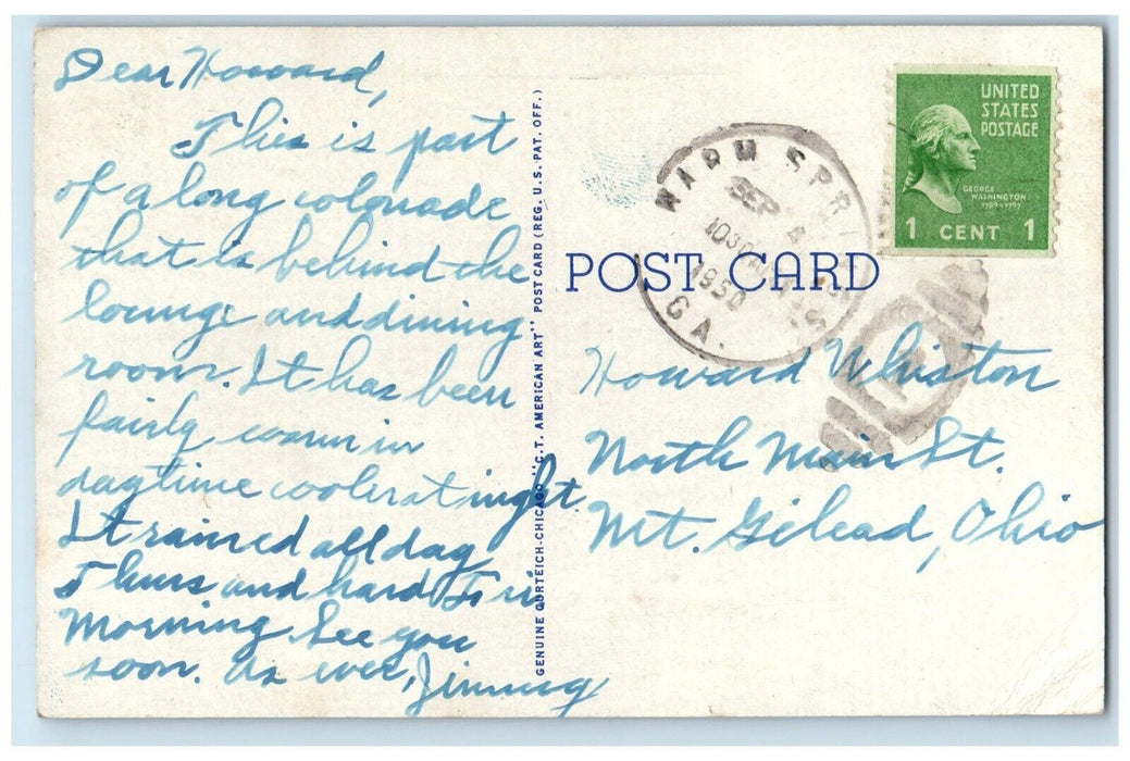 1950 Campus View Georgia Warm Springs Foundation Warm Springs Georgia Postcard