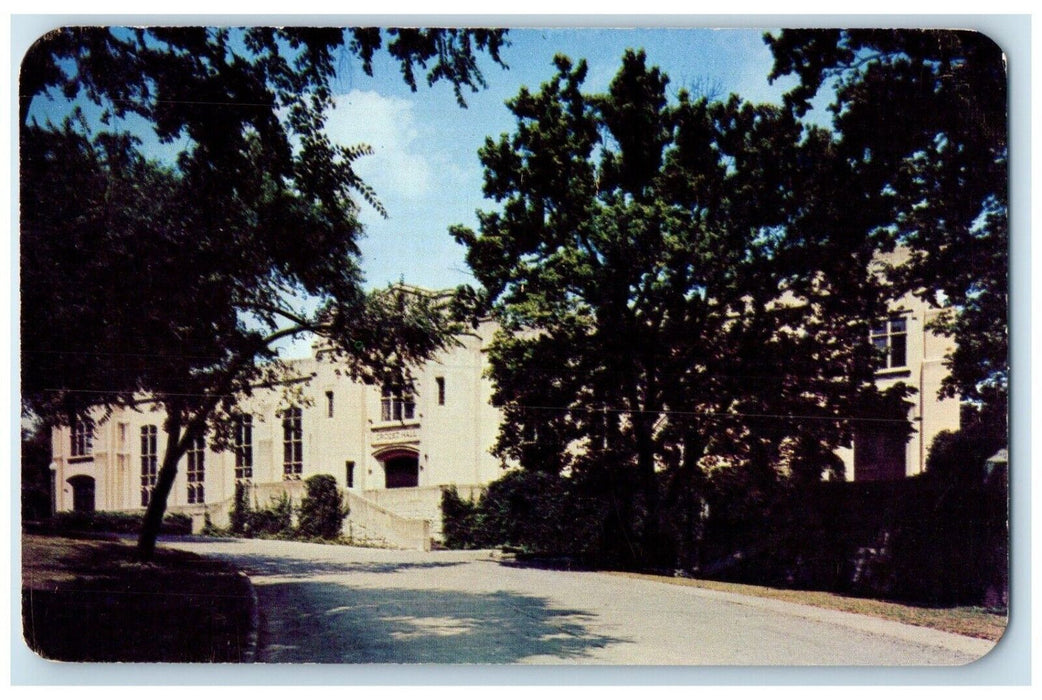 1960 Exterior View Crozet Hall Virginia Military Institute Lexington VA Postcard