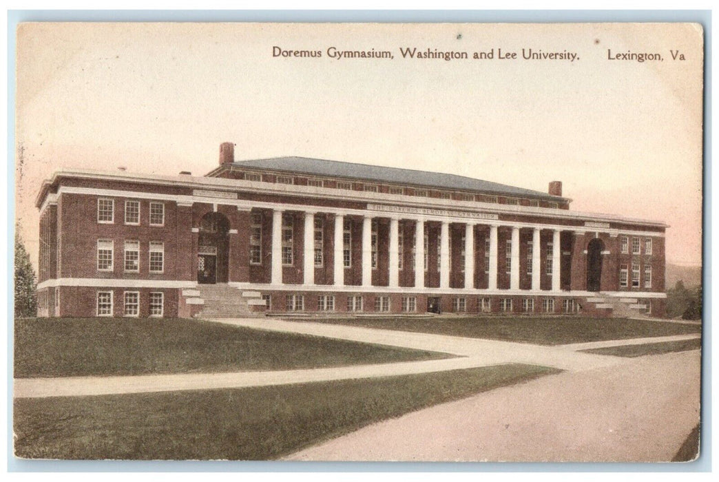 c1940 Doremus Gymnasium Washington Lee University Lexington Virginia VA Postcard