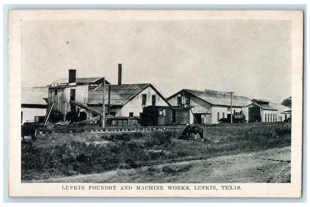 c1910's Lufkin Foundry And Machine Works Lufkin Texas TX Antique Postcard