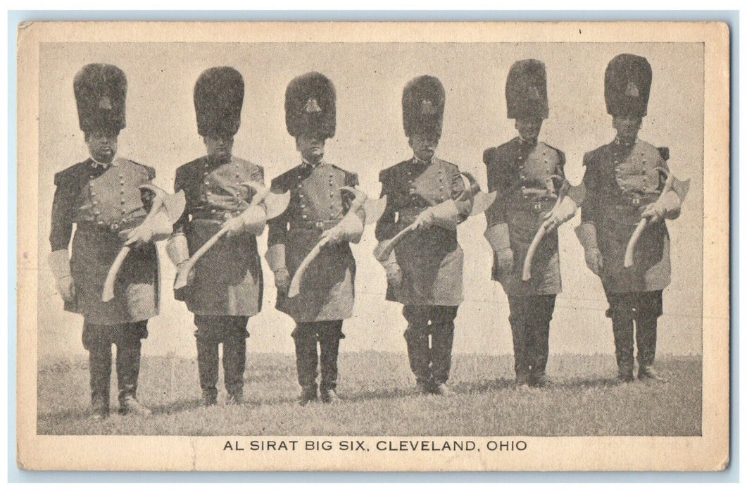 1920 Al Sirat Big Six Cleveland Ohio OH Kansas City MO Antique Postcard