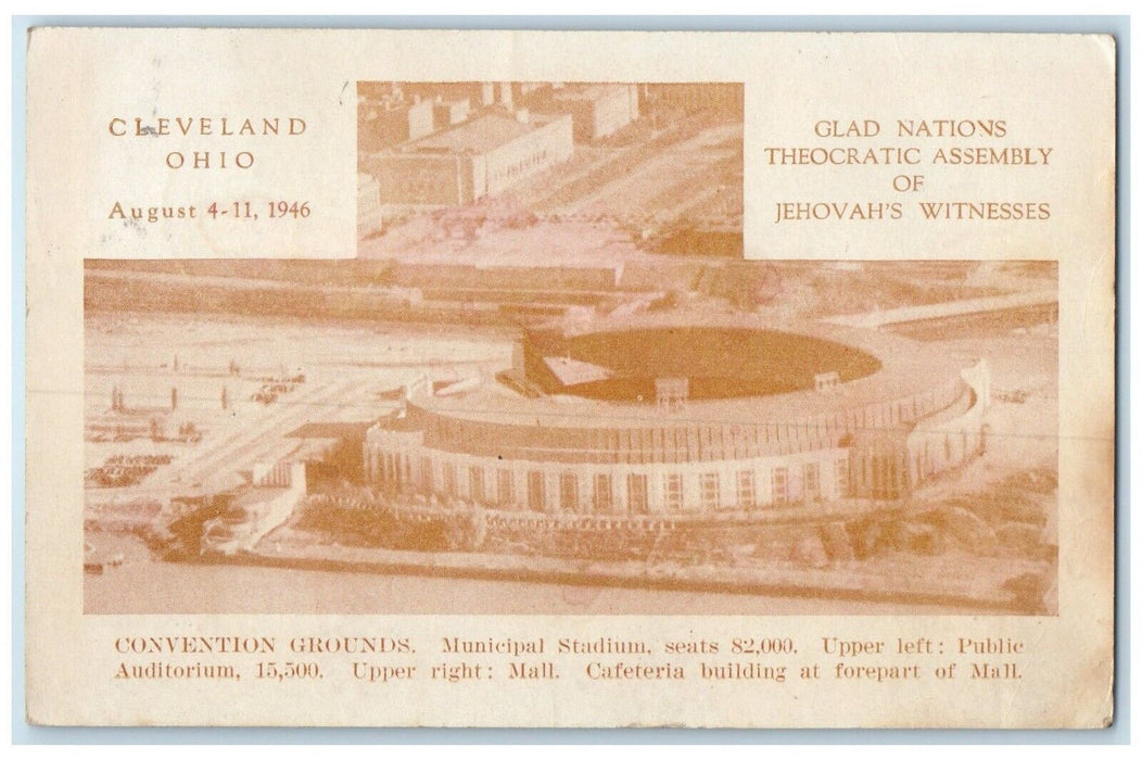 1947 Jehova's Witness Convention Grounds Chouteau Oklahoma OK Vintage Postcard