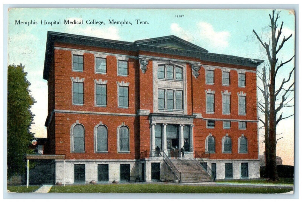 1911 Exterior View Memphis Hospital Medical College Memphis Tennessee Postcard