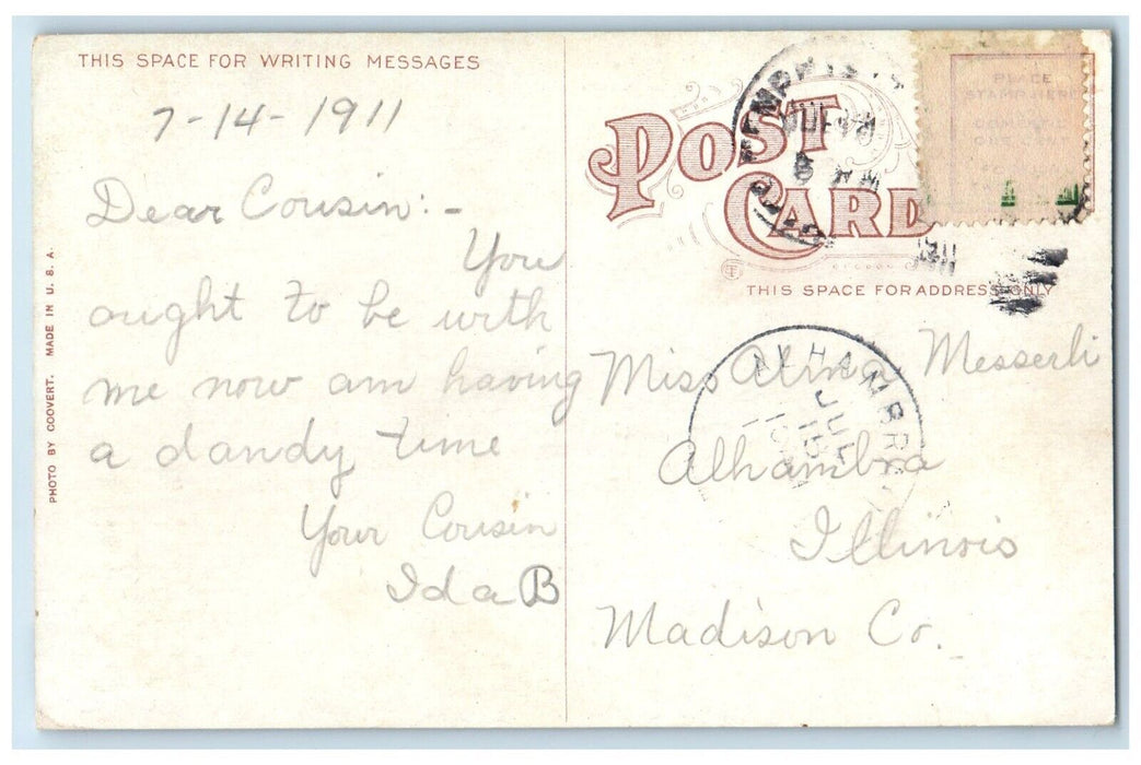 1911 Exterior View Memphis Hospital Medical College Memphis Tennessee Postcard