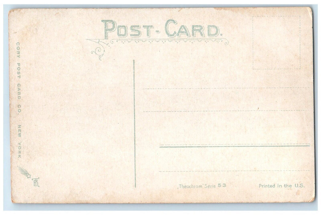 c1910 Madison Square Tower Streetcar Horse Carriage Crowd New York NY Postcard