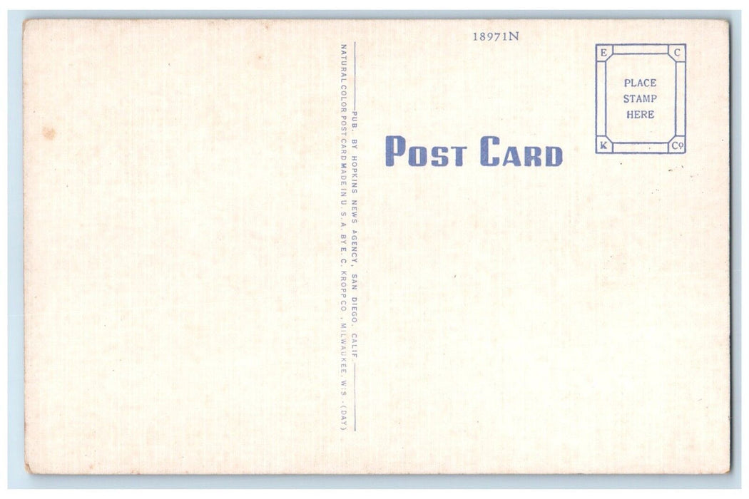 c1940 End Assembly Line Liberators Aircraft Corp. San Diego California Postcard