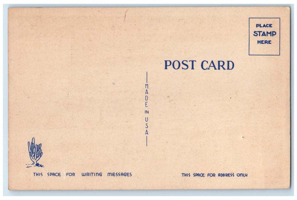 c1940 Interior Consolidated Aircraft Corporation San Diego California Postcard