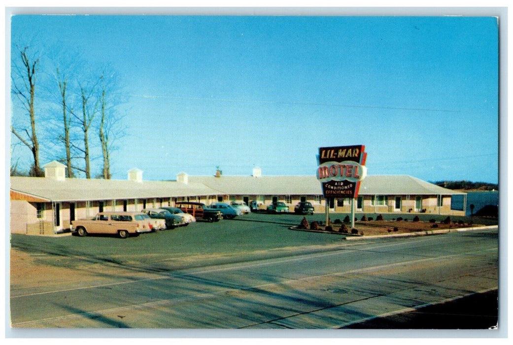 c1960's Lil Mar Motel Cars Roadside Belmar New Jersey NJ Vintage Postcard