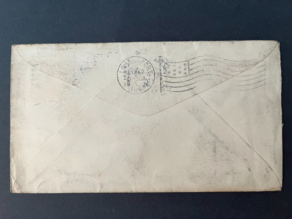 1906 B. Johnson & Son Richmond Indiana Logansport First National Bank 2 Cent