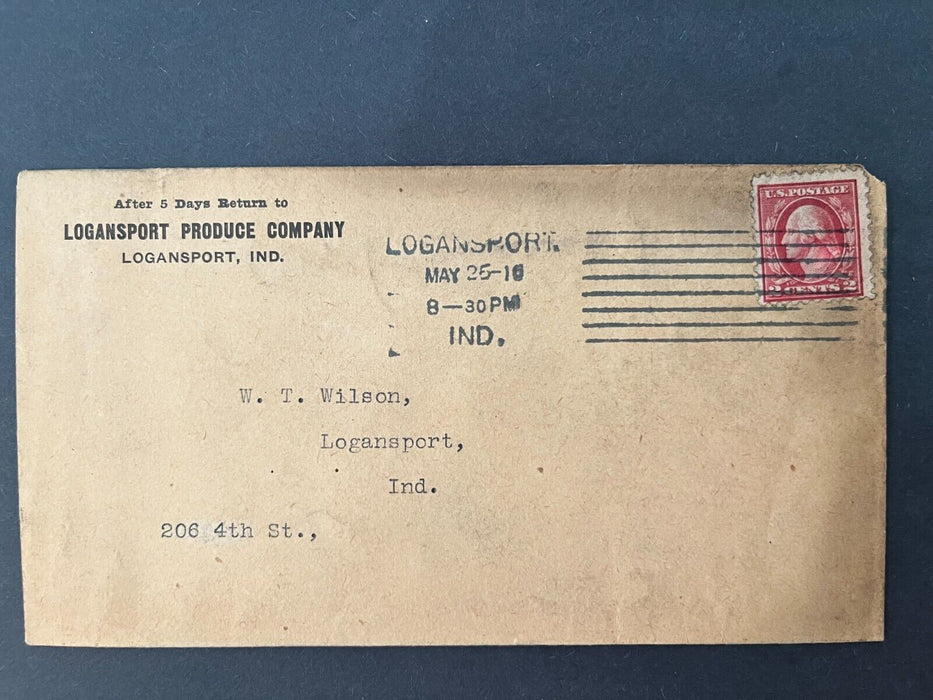 1916 Logansport Produce Company Logansport Indiana Advertising 2 Cent