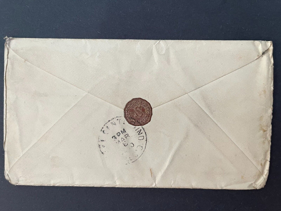 1910 Box 115 Young America Indiana Royal Center 2 Cent