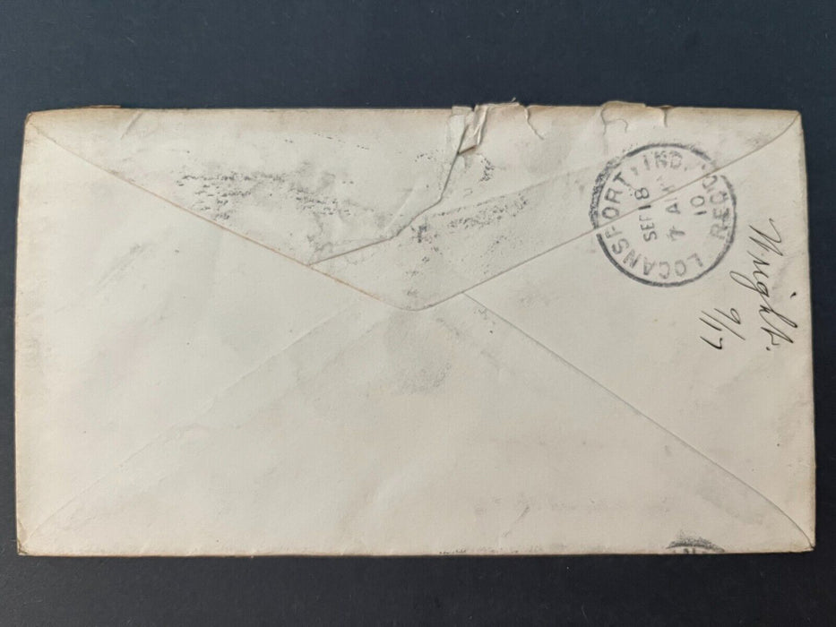 1901 Mr. Wilson Lafayette Indiana To Logansport Doane Cancel 2 Cent Cover