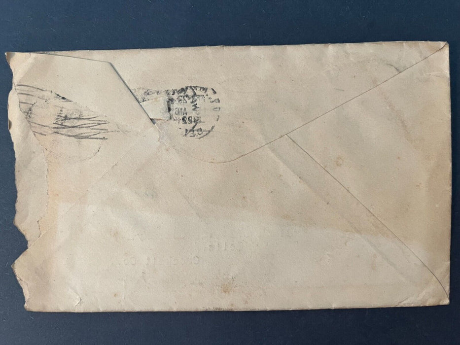 1900 Mr. Wilson New Waverly Indiana Logansport Target Cancel 2 Cents Cover