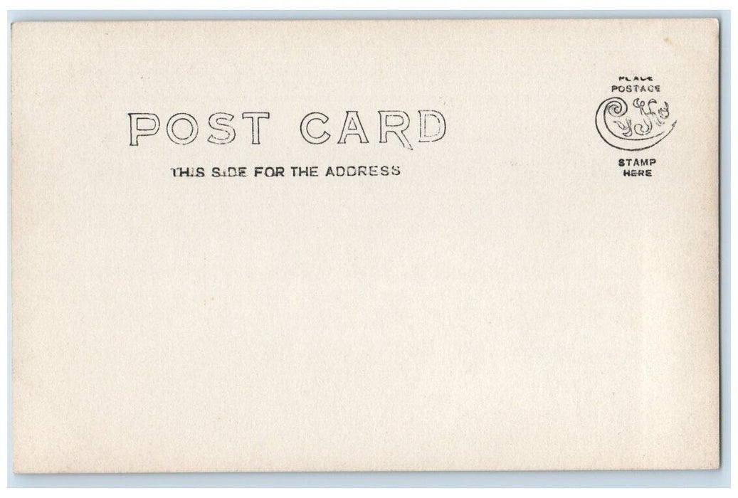 c1910's Steamboat Rowboat Mountain Vie Lake Morey VT RPPC Photo Postcard