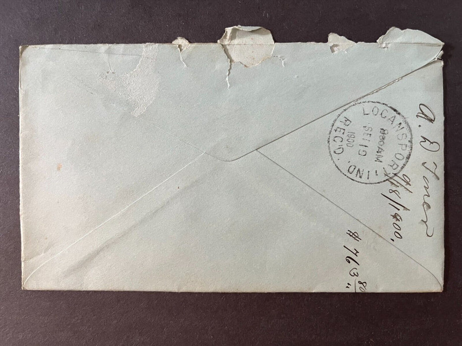 1900 Kewanna Bank Kewanna Indiana To Logansport AD Toner 2 Cent Cover