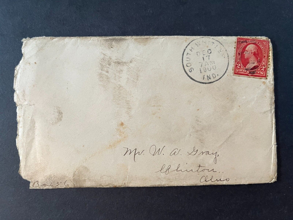 1900 Mr. Gray South Whitley Indiana Clinton Ohio 2 Cent Cover