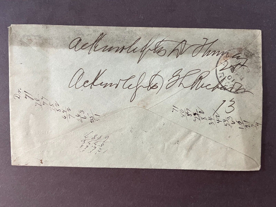 1901 Doctor CL Thomas Doctor HB Hill Logansport Indiana To City 2 Cent Cover