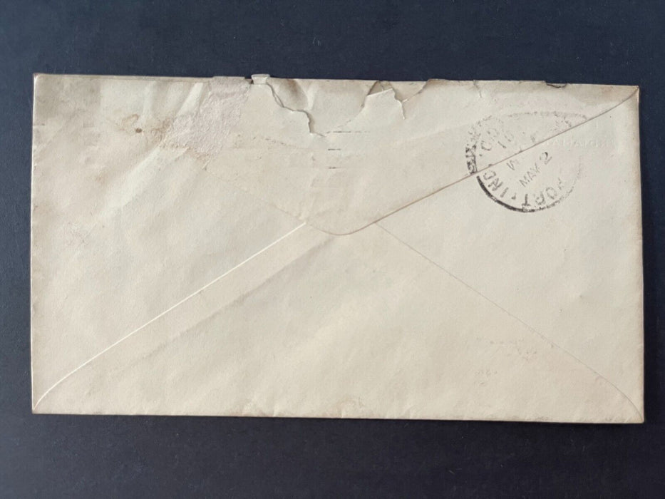 1901 Will H. Latta Law Office Indianapolis Indiana Logansport Doane Cancel Cover