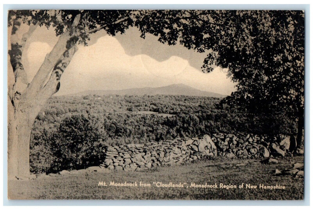 1941 Mt. Monadnock Cloudlands Monadnock Region New Hampshire NH Vintage Postcard