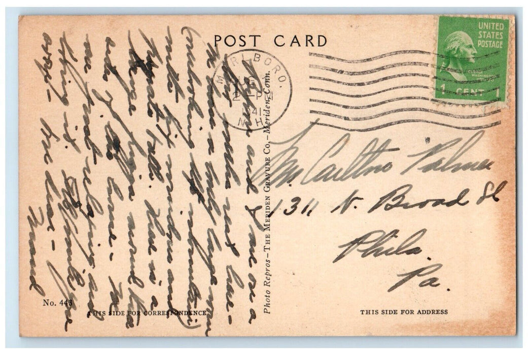 1941 Mt. Monadnock Cloudlands Monadnock Region New Hampshire NH Vintage Postcard