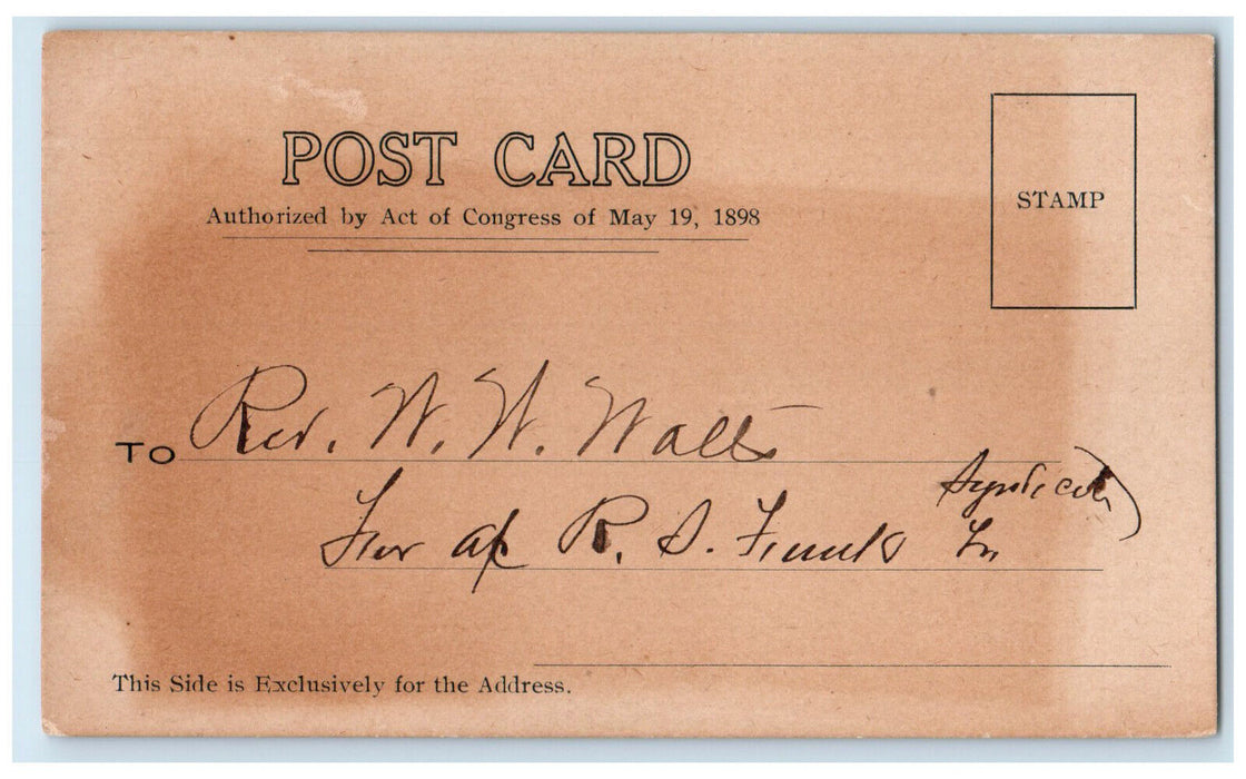 1910 For Rent Massanutten National Bank Strasburg Virginia VA Postal Card