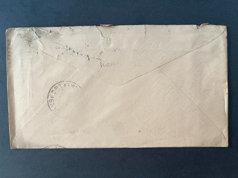 The James H Watson Estate Crawfordsville Indiana Logansport Flag Cancel Cover