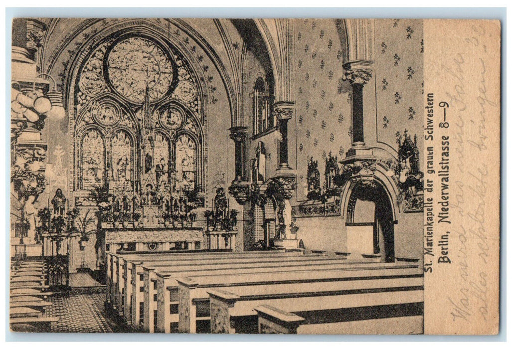 c1940's St. Mary's Chapel of the Gray Sisters Berlin Germany Postcard