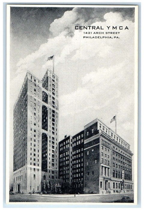 c1920 Youthadelphia Philadelphia Youth Center Central YMCA Pennsylvania Postcard