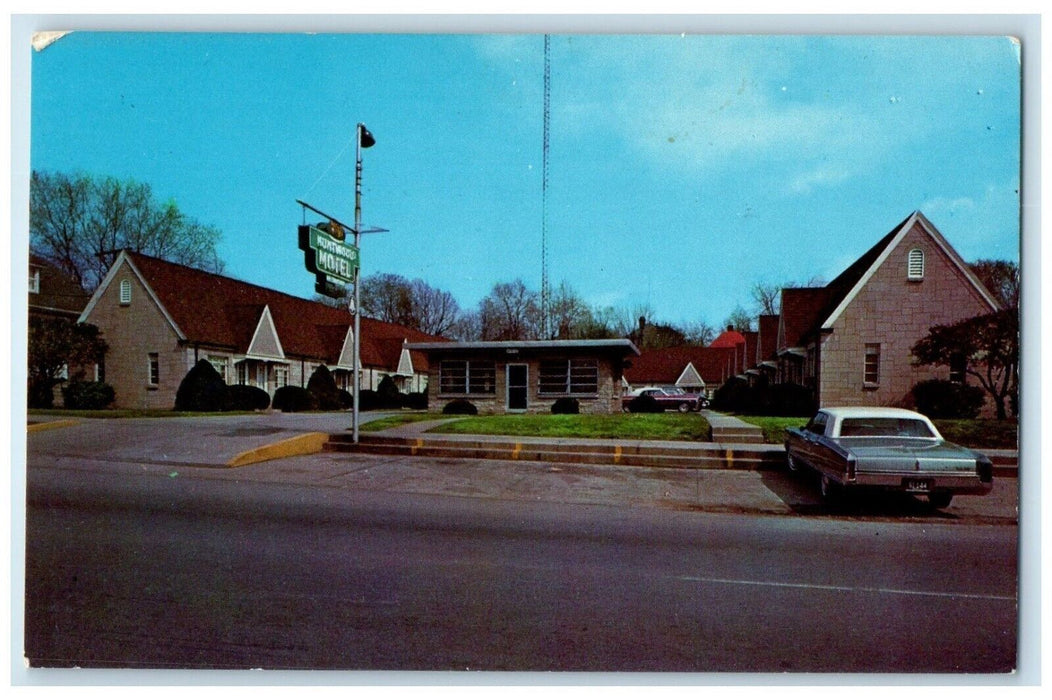 c1950's Huntwood Motel Roadside Cars Danville Kentucky KY Vintage Postcard
