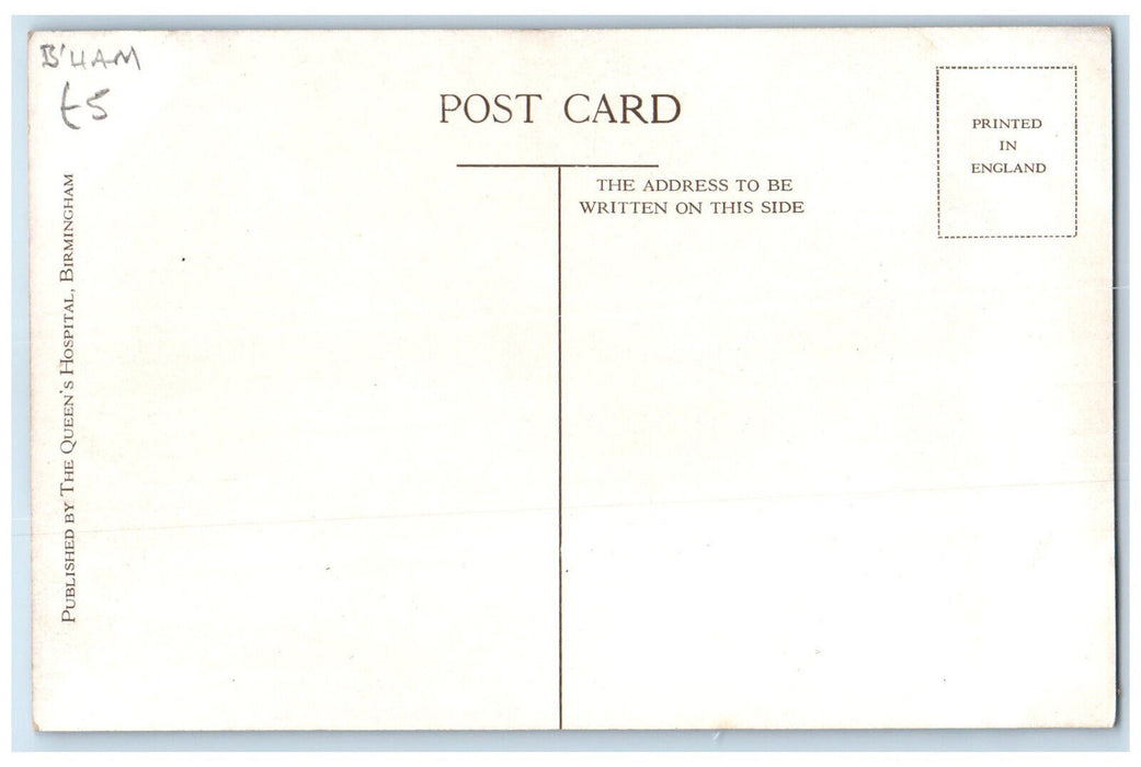 c1940's The Queens Hotel Birmingham England Vintage Unposted Postcard
