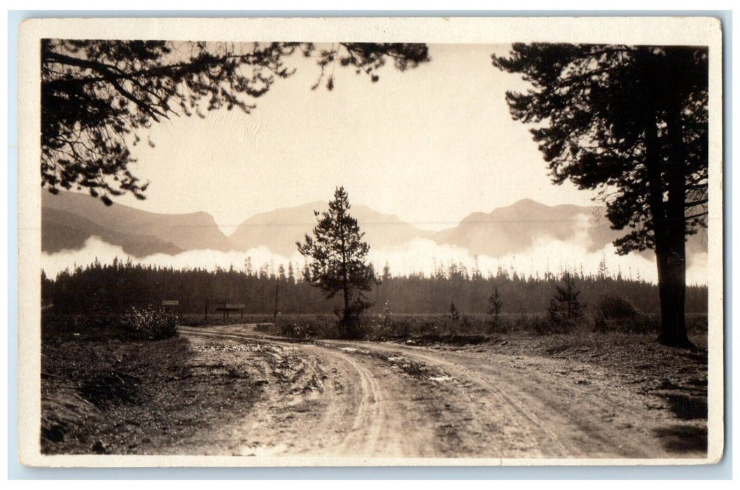 c1910's Dirt Road View Boulder Colorado CO RPPC Photo Unposted Antique Postcard