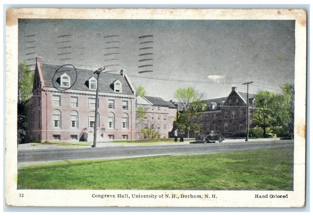 1950 Congreve Hall University New Hampshire Durham New Hampshire Posted Postcard