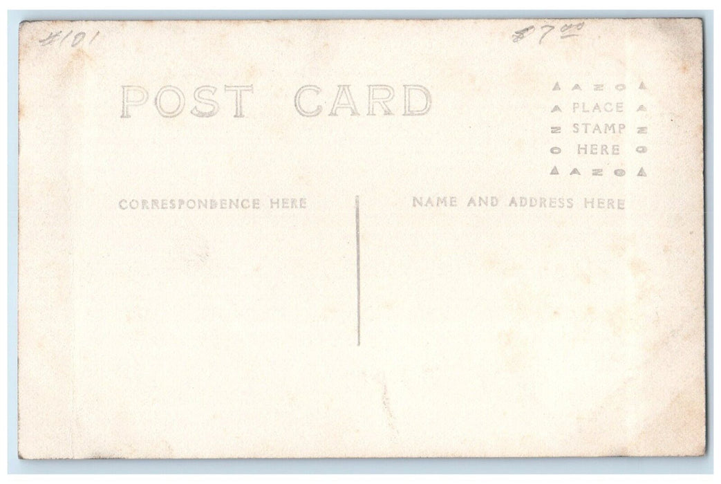 c1910's Father And Son Rising Horses Carriage House RPPC Photo Antique Postcard