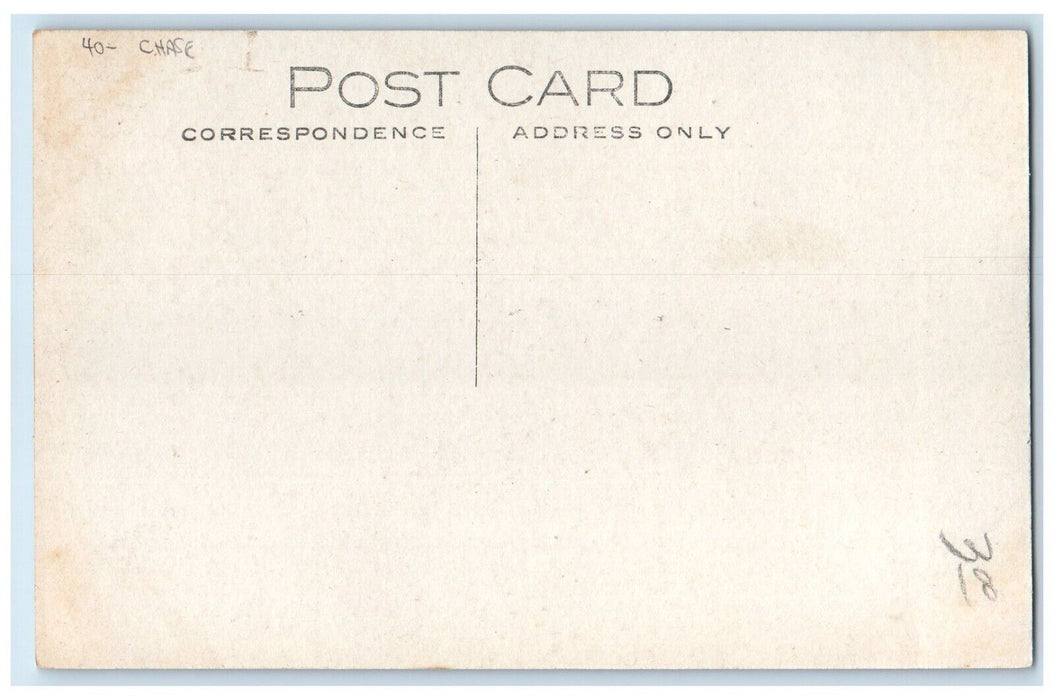 c1910's East Side House And Trees Amboy Illinois IL Chase RPPC Photo Postcard